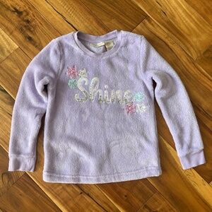 Cynthia Rowley winter/holiday sweatshirt Size 5/6 & 7/8 pastel purlple